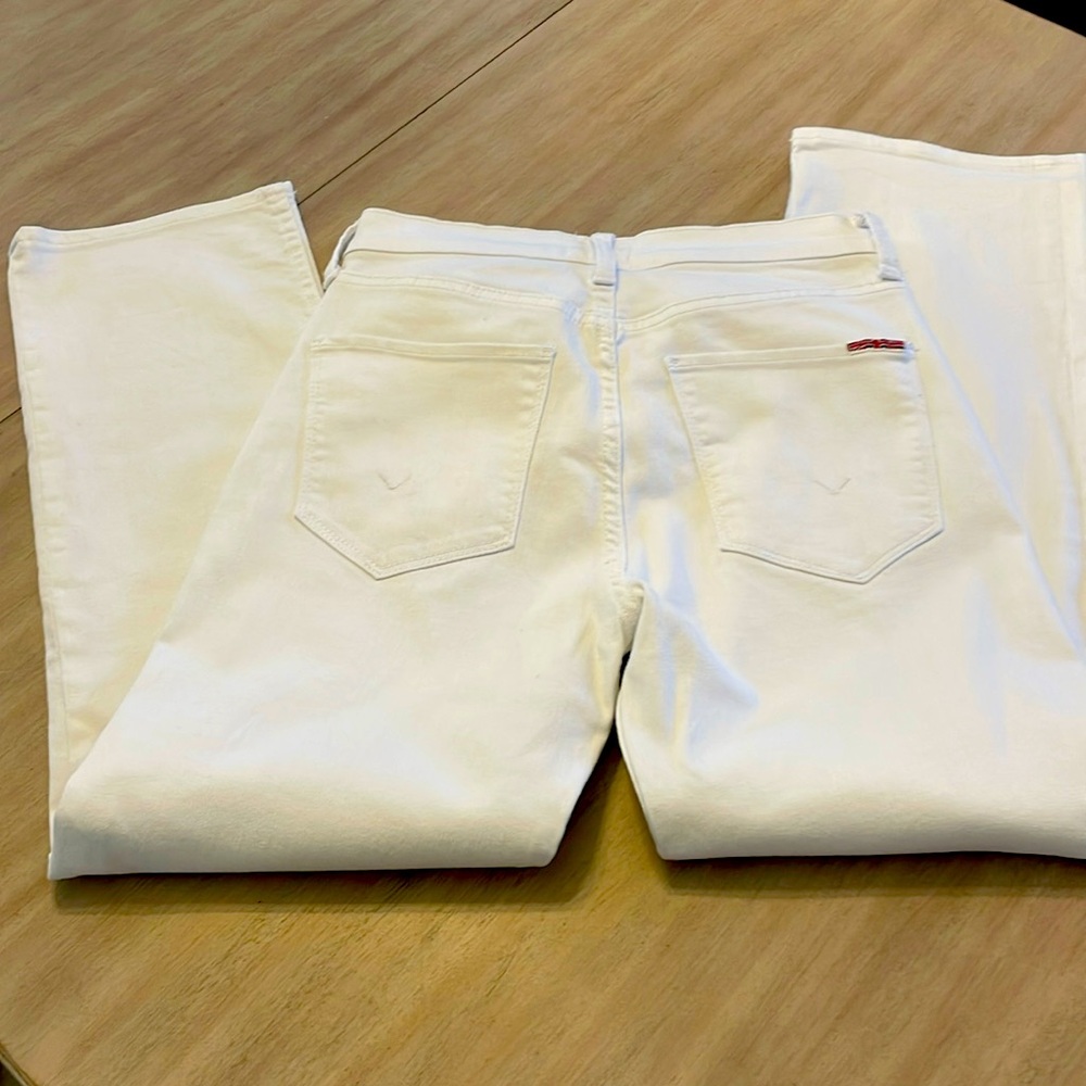 Hudson Noa white cropped jeans
